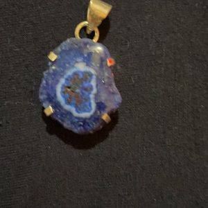 Your choice of solar quartz With 18 inch silver chain